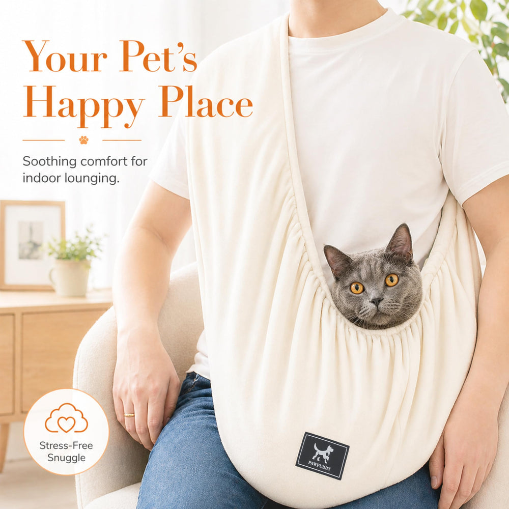PAWPUBBY scène de salon avec animal pour moments câlins à la maison