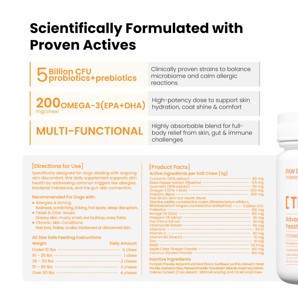 PAWPULSE FORMULA comparaison taille avec main pour évaluer portion et confort