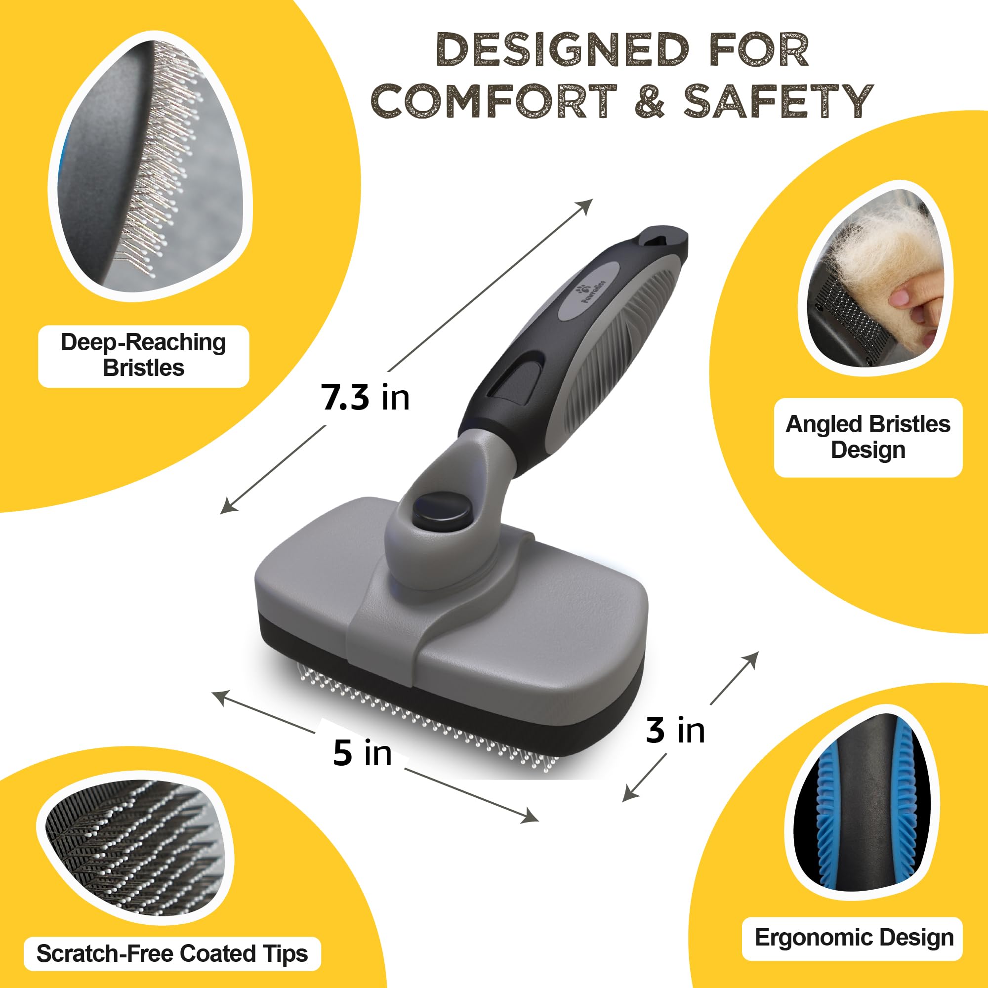 Pawradise comparaison taille main montrant prise en main ergonomique et confort