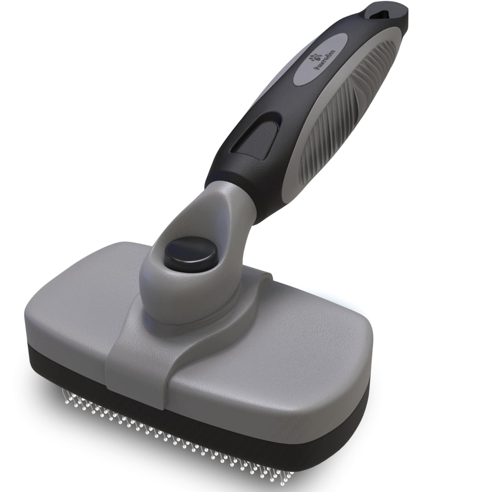 Pawradise vue de face de la brosse dans son emballage, solution de toilettage rapide