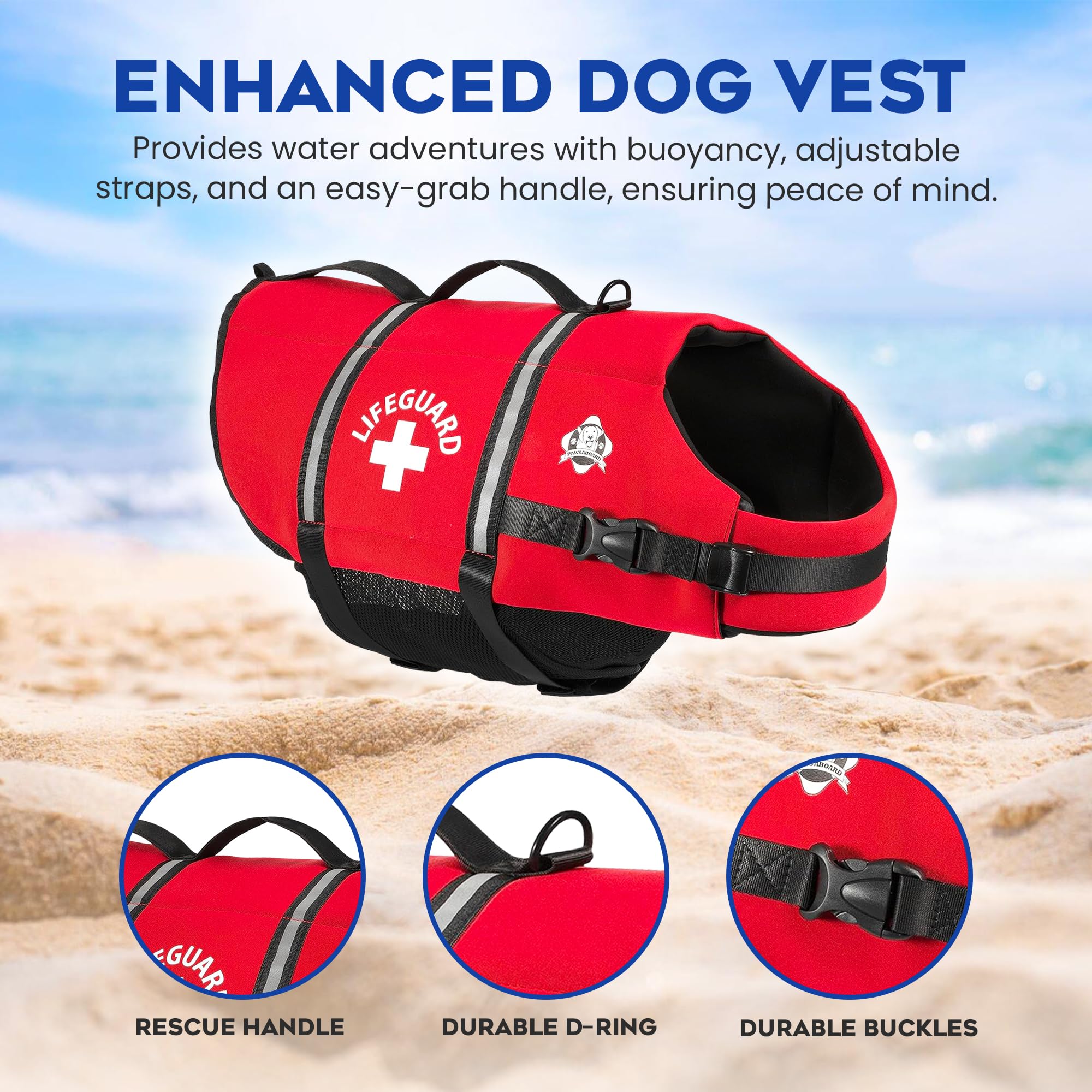 Paws Aboard poignée RapidLift renforcée pour lever le chien en sécurité