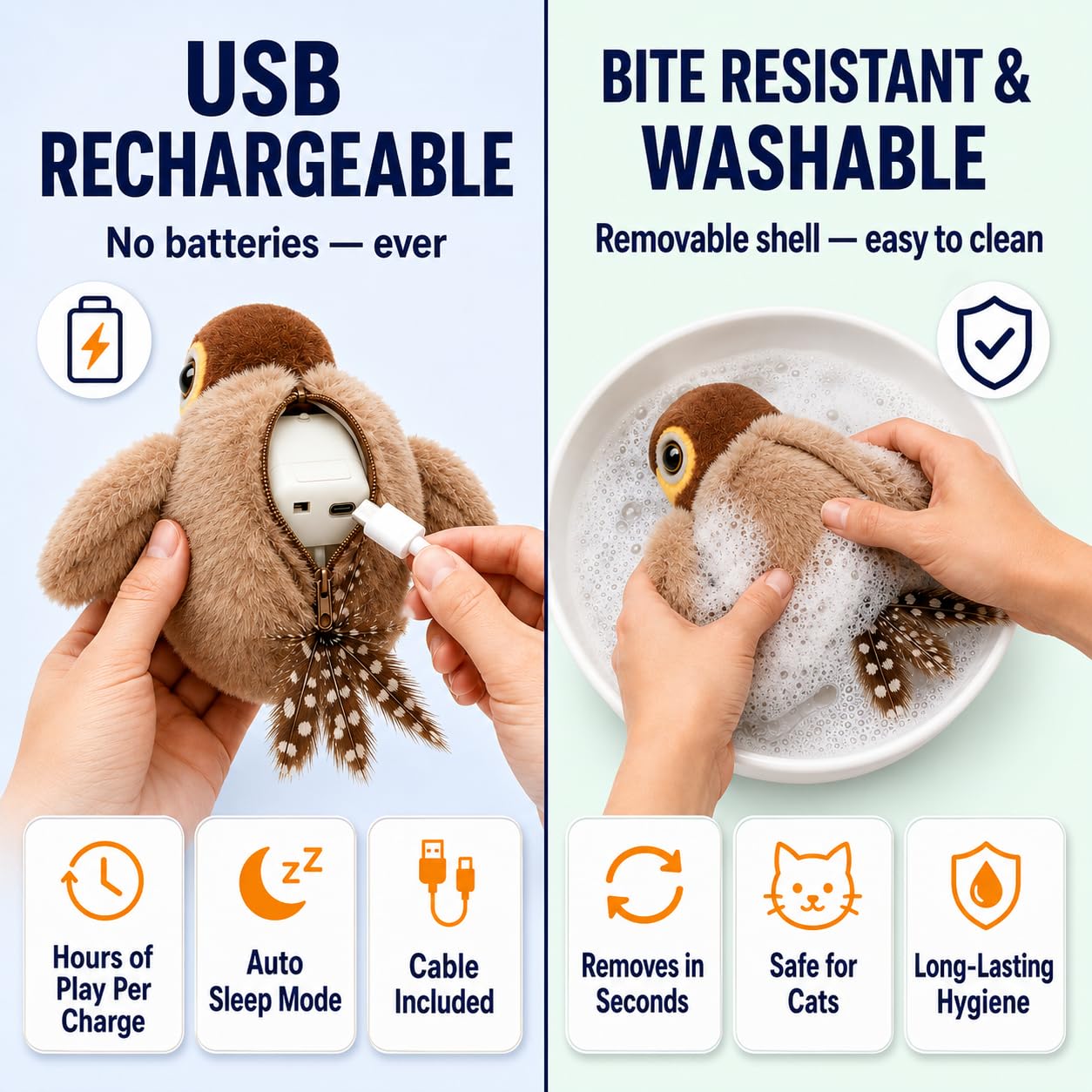 Paws Power oiseau suspendu à une porte pour jeux aériens variés