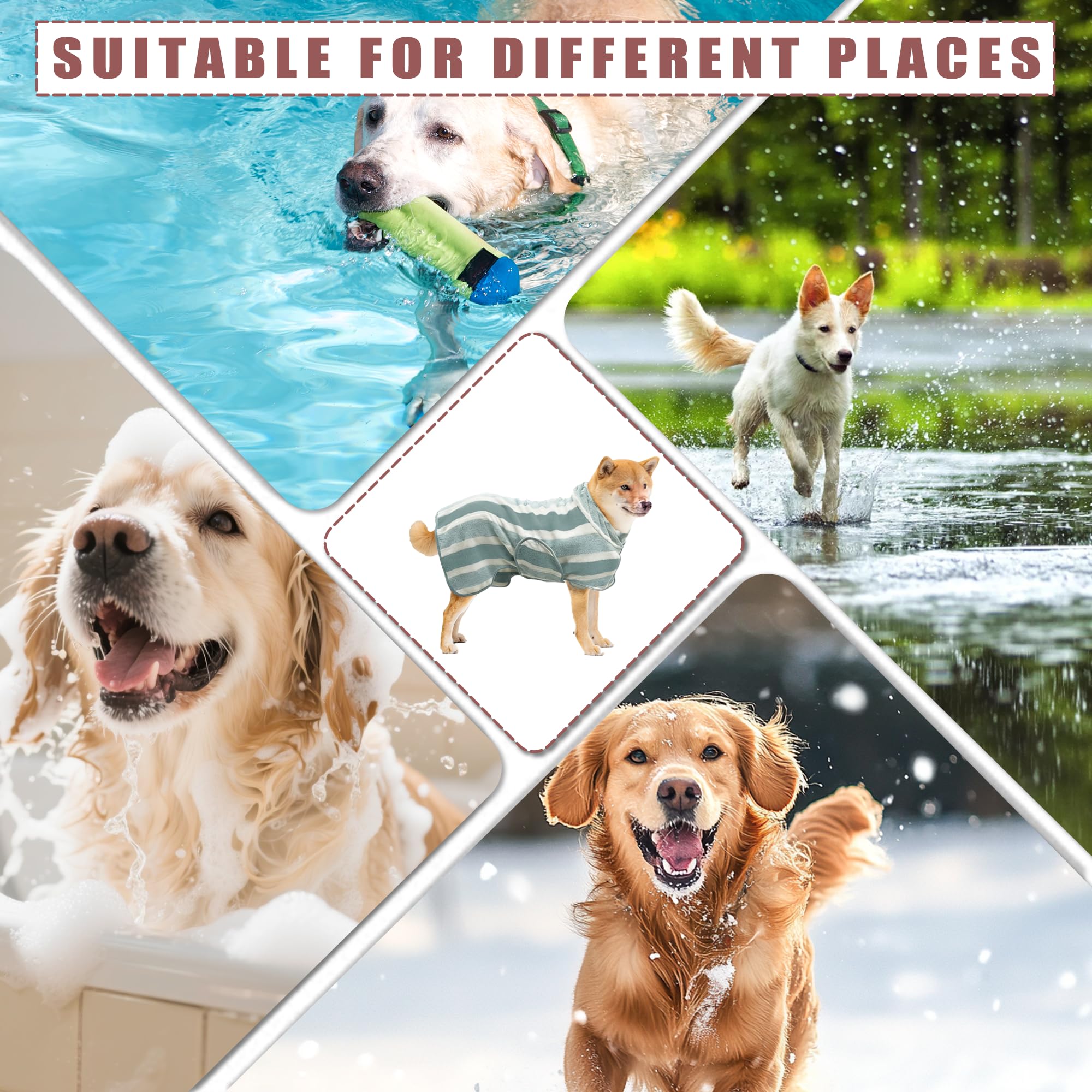PawSailor rayures élégantes adaptées à la salle de bain