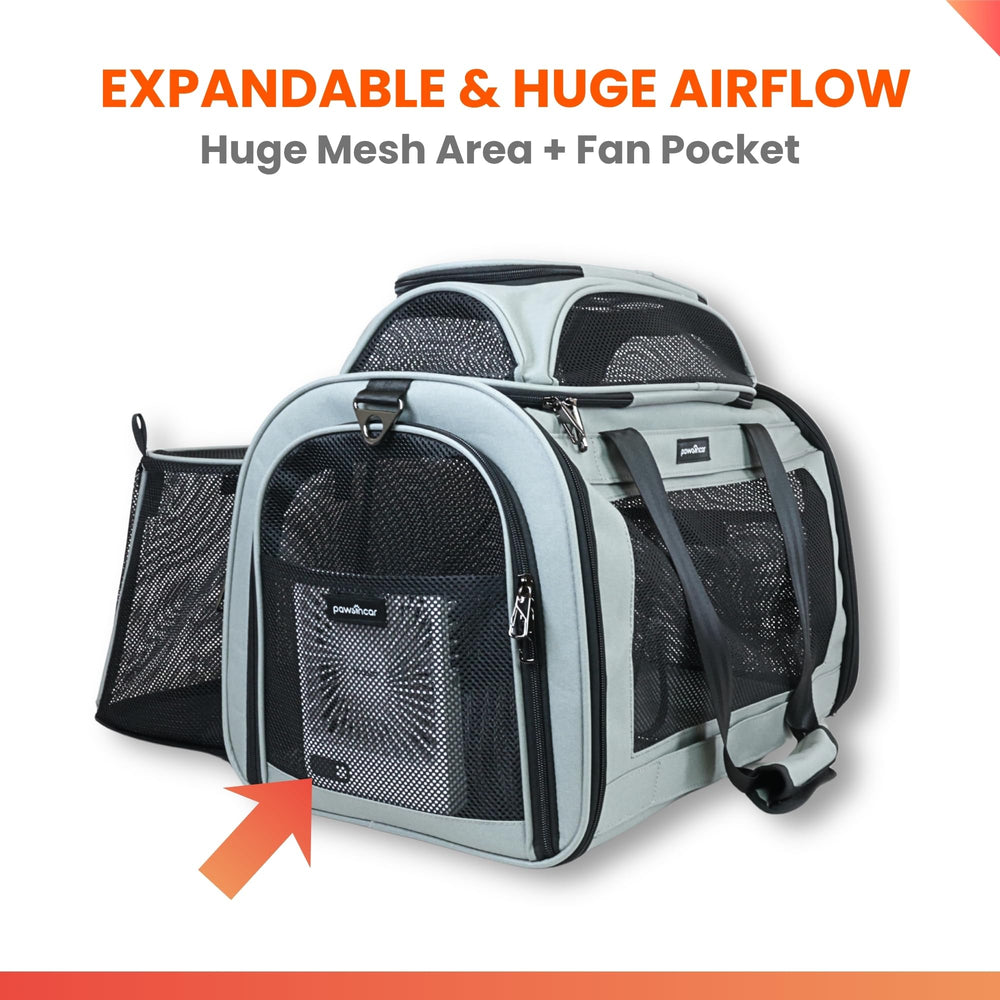 PawsInCar grande zone mesh assurant ventilation optimale et fraîcheur