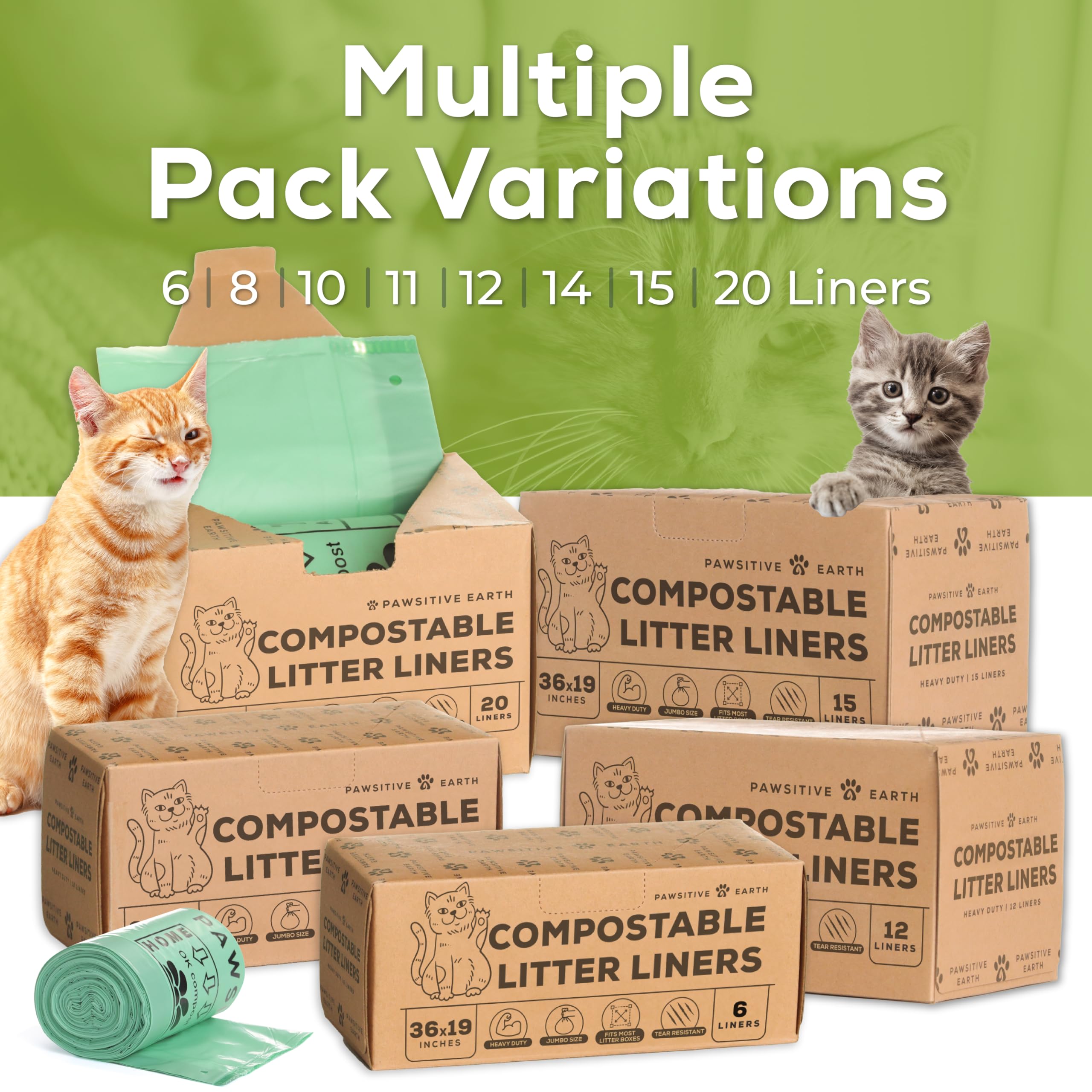 Pawsitive Earth étiquette OK Compost Home montrant certification