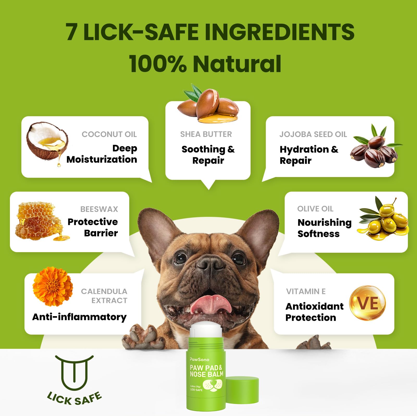 Application PawSono sur le nez du chien pour hydratation et protection