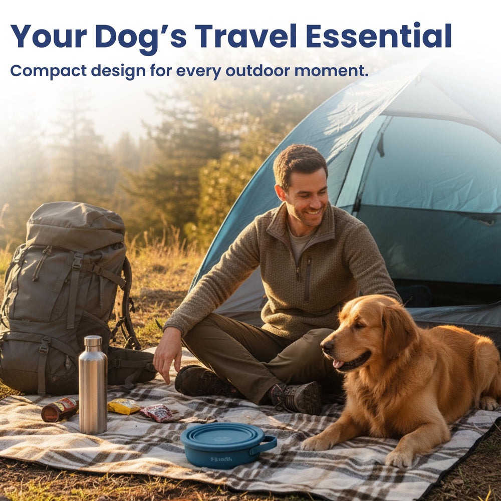 PawsPik comparaison taille avec bouteille montrant échelle et portabilité