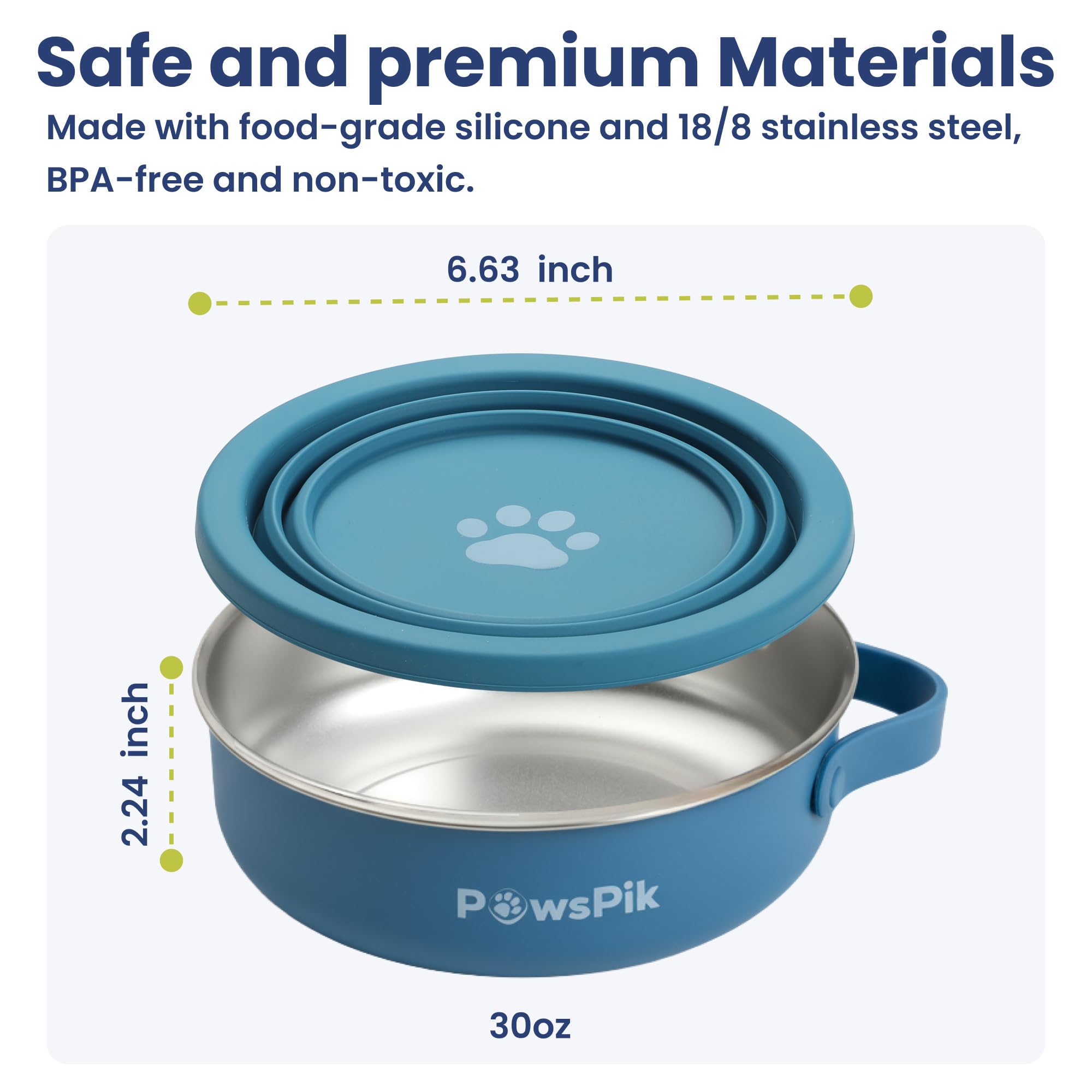PawsPik gamelle rincée au lavabo démontrant nettoyage simple et hygiène