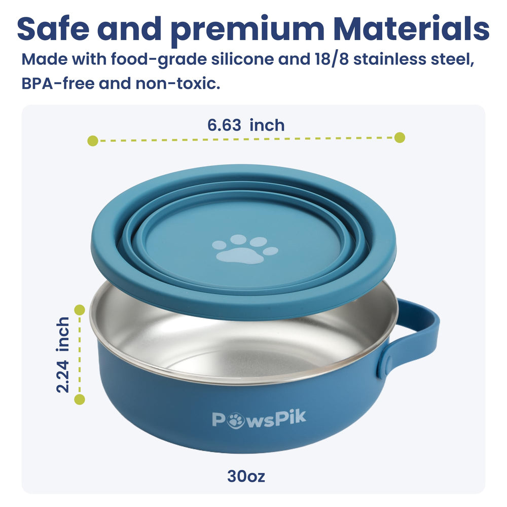 PawsPik gamelle rincée au lavabo démontrant nettoyage simple et hygiène