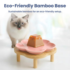 PAWSPIK socle bambou détail de la jointure offrant stabilité