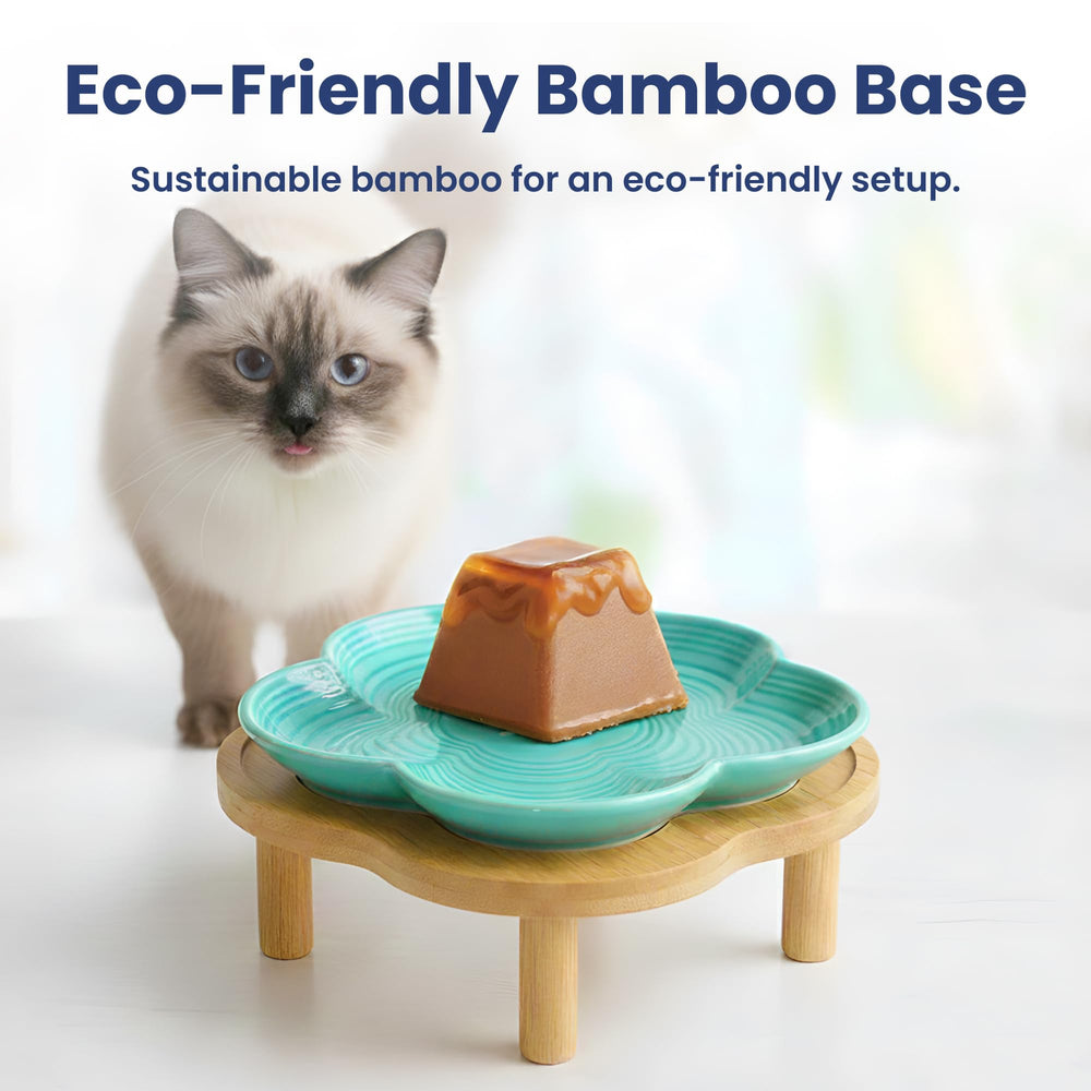 PawsPik support bambou en détail offrant stabilité et élévation ergonomique