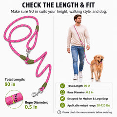 pawstrip bandoulière croisée portée sur un torse pour maintien et liberté de mains