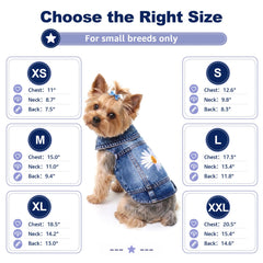 pawstrip veste en jean gros plan tissu doux et résistant pour confort