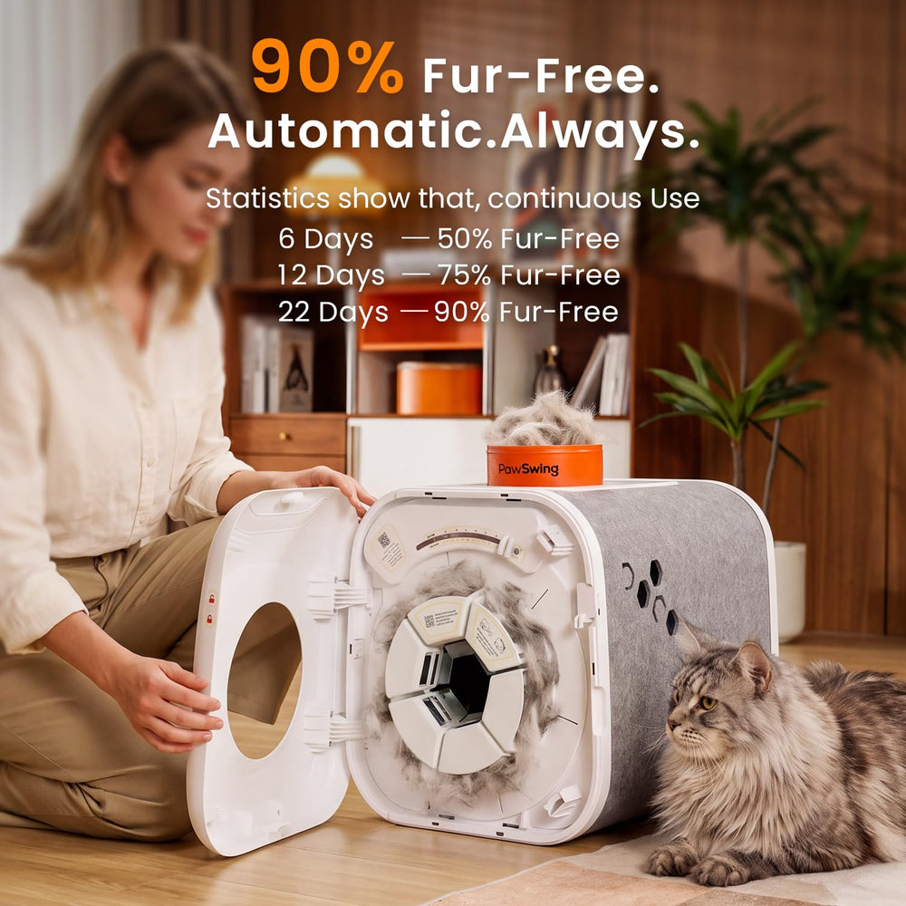 PawSwing Neo Plus chat se frottant et se toilettant lui-même, réduit poils
