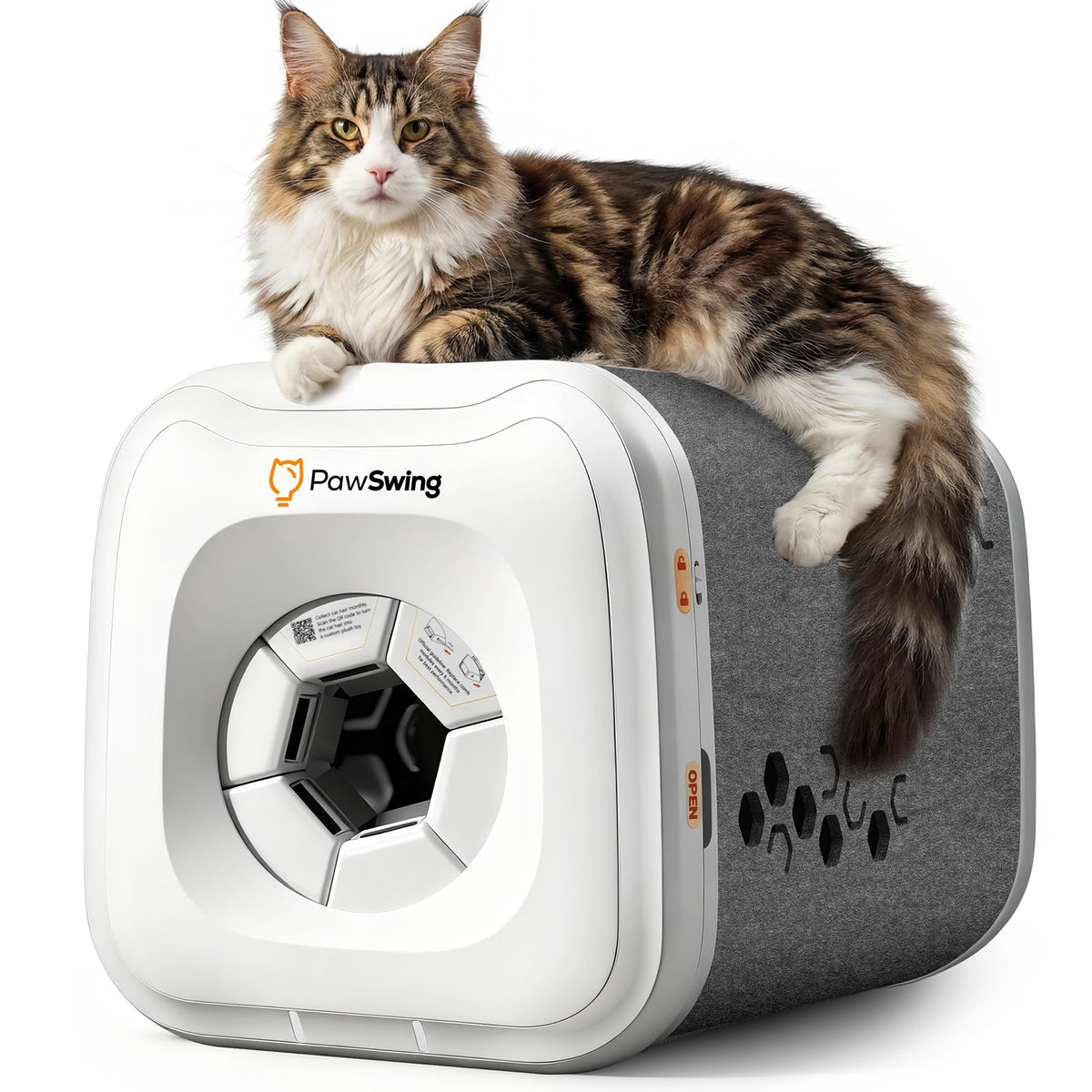PawSwing Neo Plus vue de face montrant l'ouverture et confort intérieur