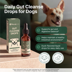 PawsyLabs bouteille ouverte et compte-gouttes pour administration précise et simple