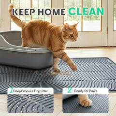 Gros plan texture Pawtasy montrant rainures et surface douce, confortable pour pattes