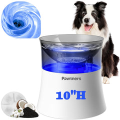 Pawtners fontaine vue de face montrant réservoir 3,5 L et design surélevé bénéfique