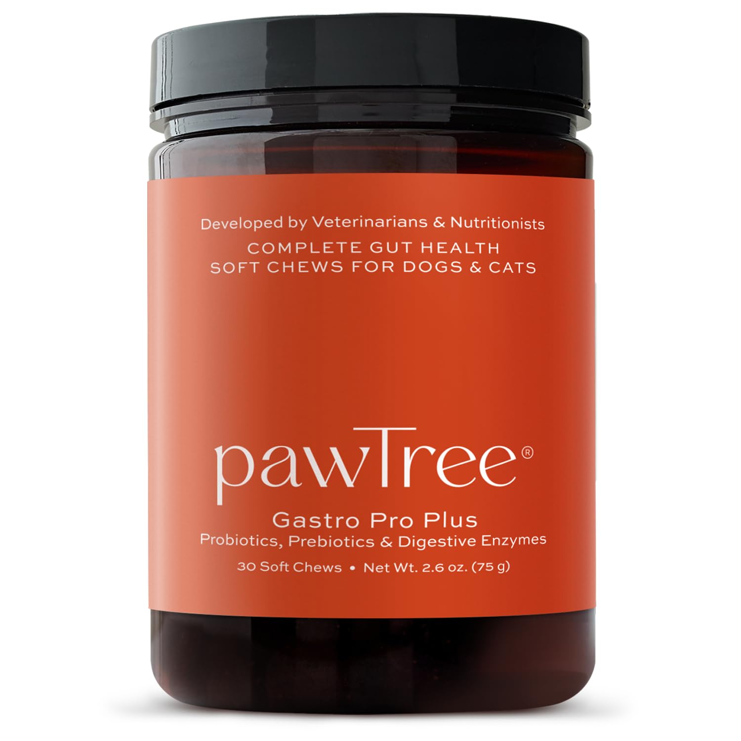 pawTree emballage avant visible offrant un complément digestif pratique