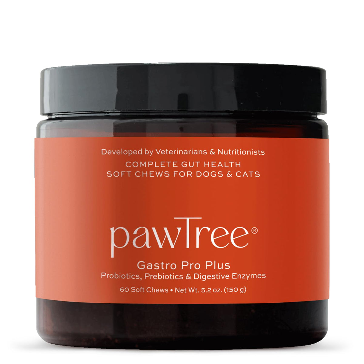 pawTree flacon Gastro Pro Plus en gros plan montrant l'étiquette bénéfice digestion
