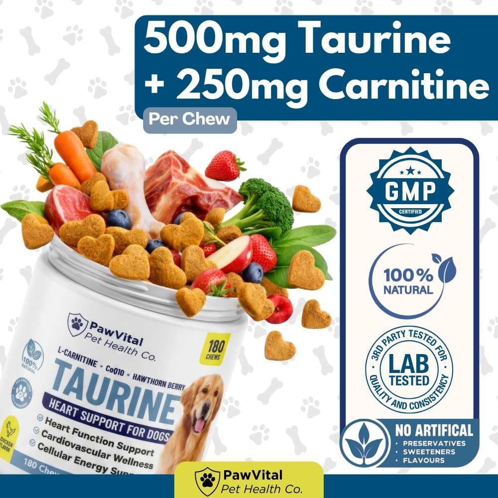 PawVital comparaison de taille d'une croquette pour dosage précis et visuel