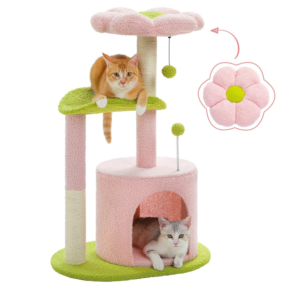 PAWZ Road vue avant de l'arbre fleur, design rose décoratif