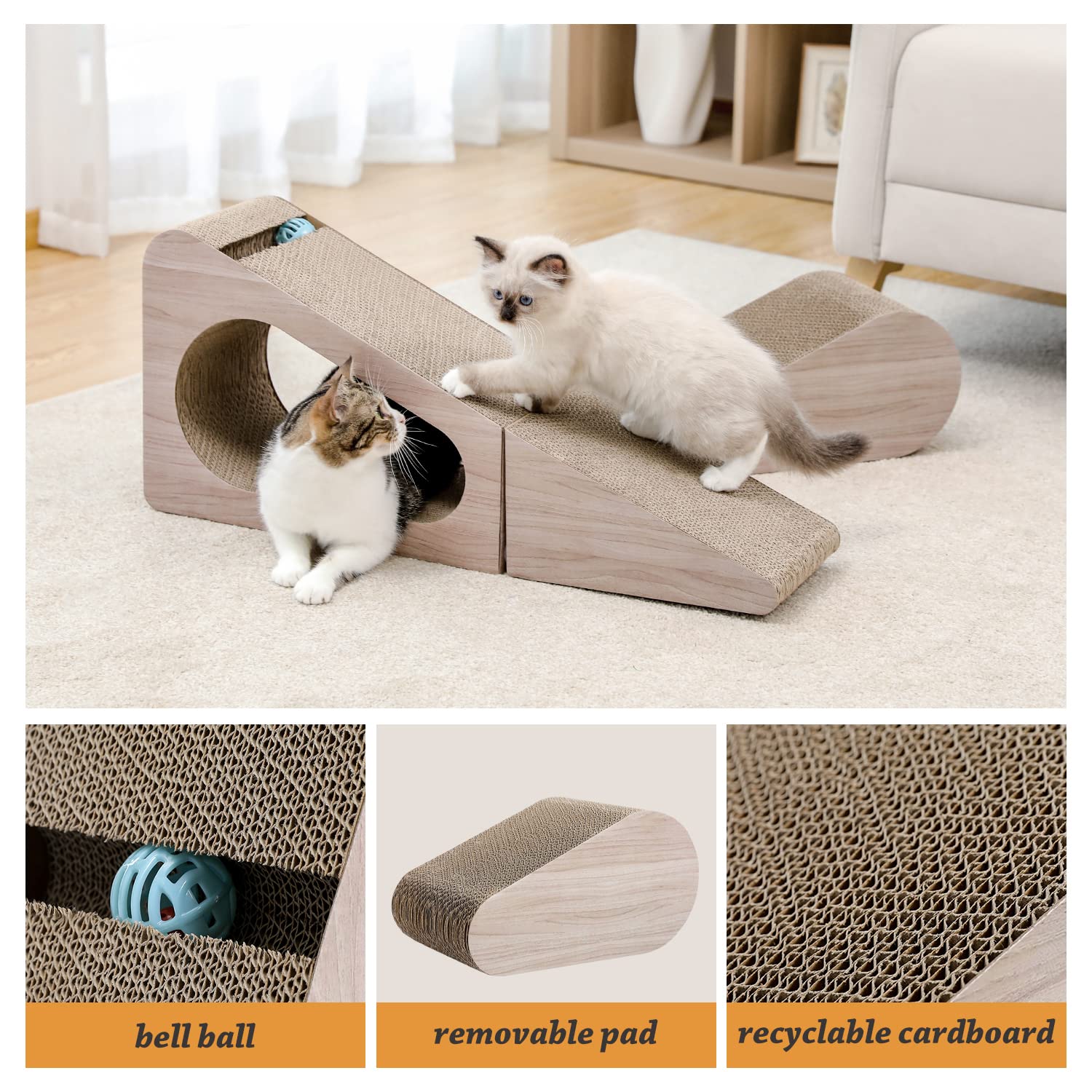 PAWZ Road griffoir séparé en deux offrant surfaces planes additionnelles