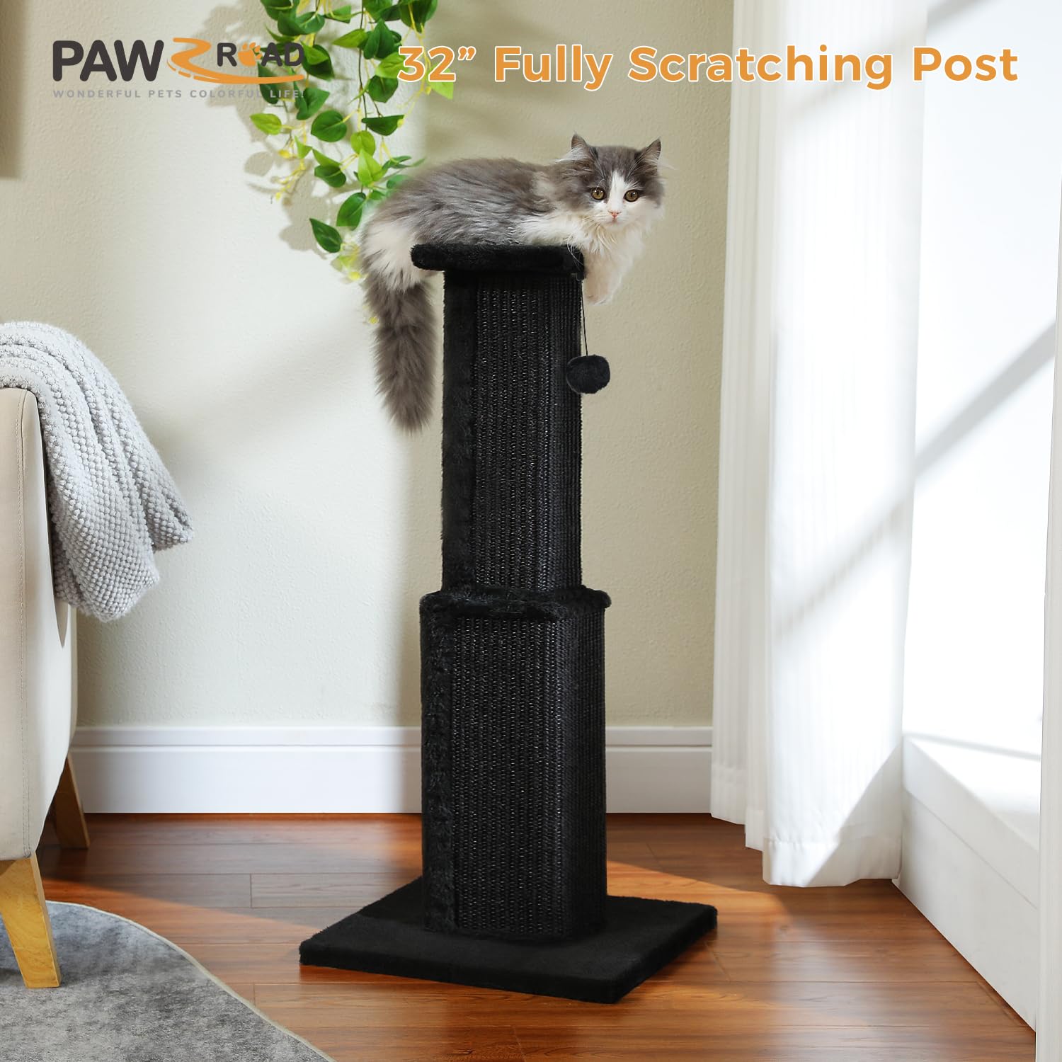 PAWZ Road détail sisal naturel résistant protège les meubles