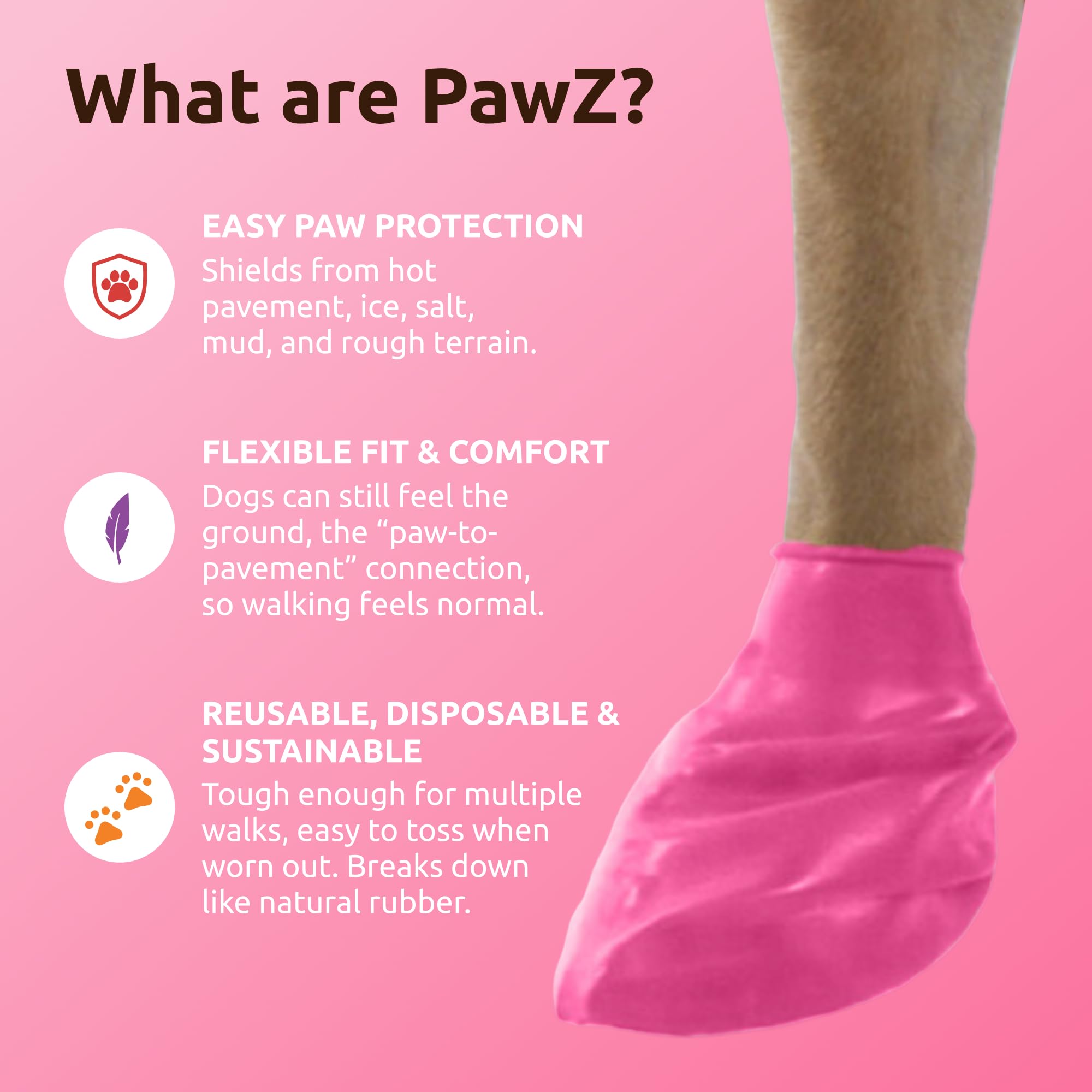 Protex PawZ texture en caoutchouc naturel pour isolation et flexibilité