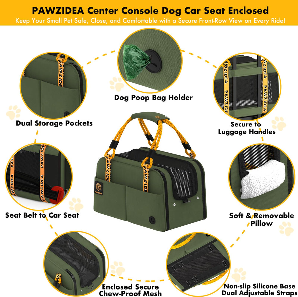 PAWZIDEA bretelle convertible laisse pour transport mains libres