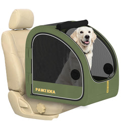 PAWZIDEA cage face ouverte montrant espace intérieur et confort