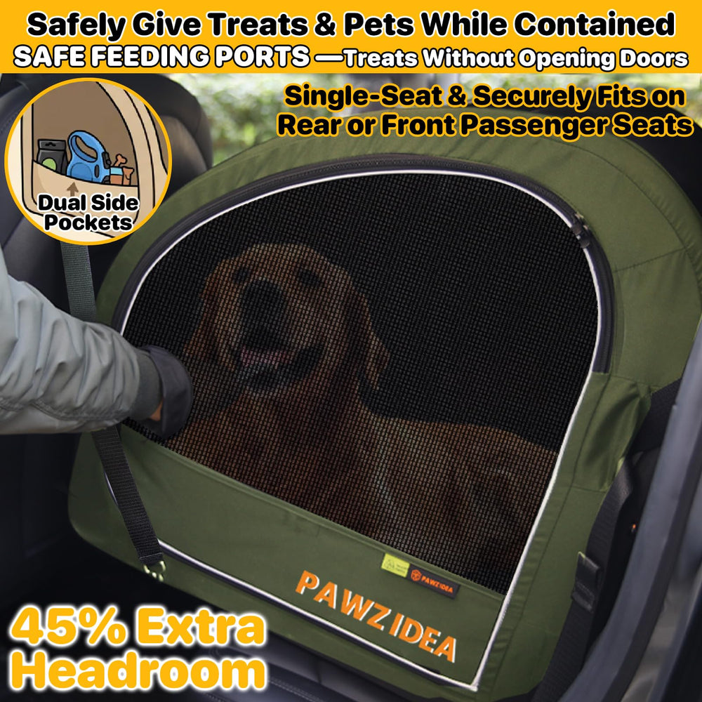 PAWZIDEA mesh résistant pour aération 360° et visibilité apaisante