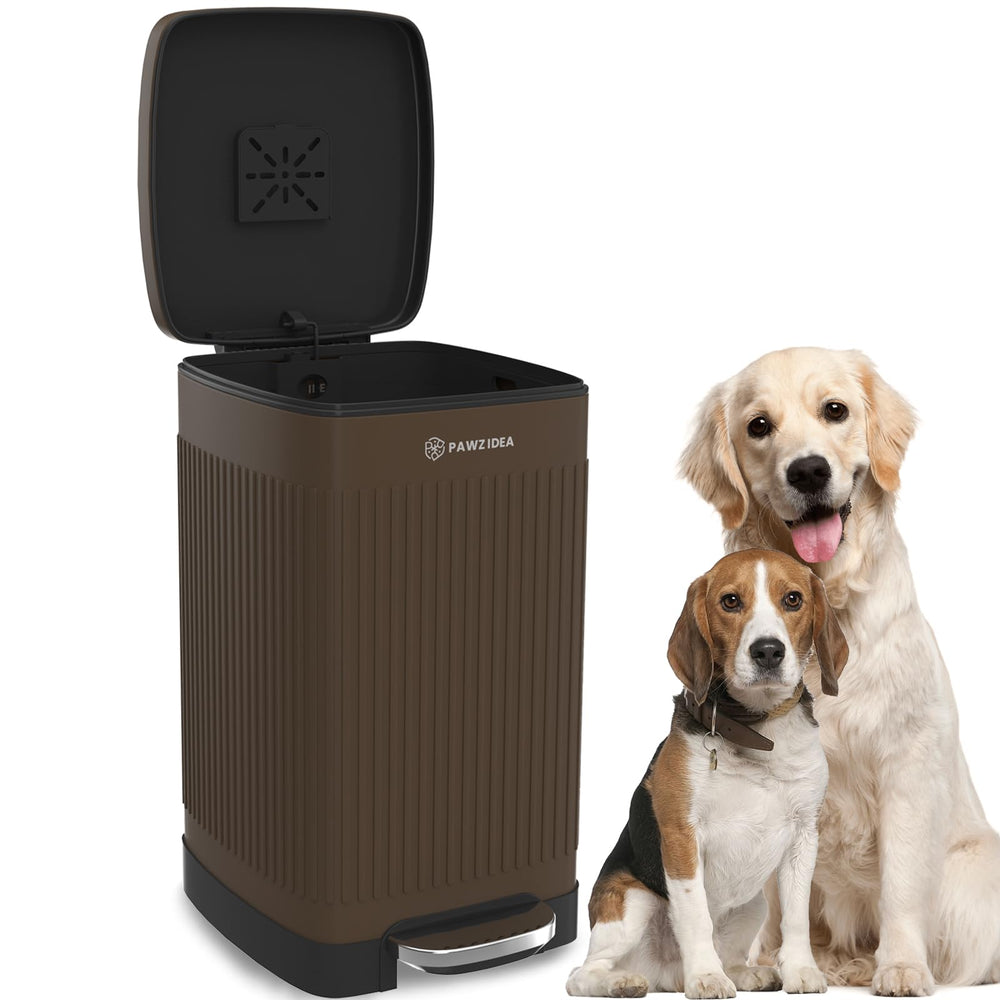 PAWZIDEA boîtier filtre ouvert montrant emplacement et maintien sécurisé