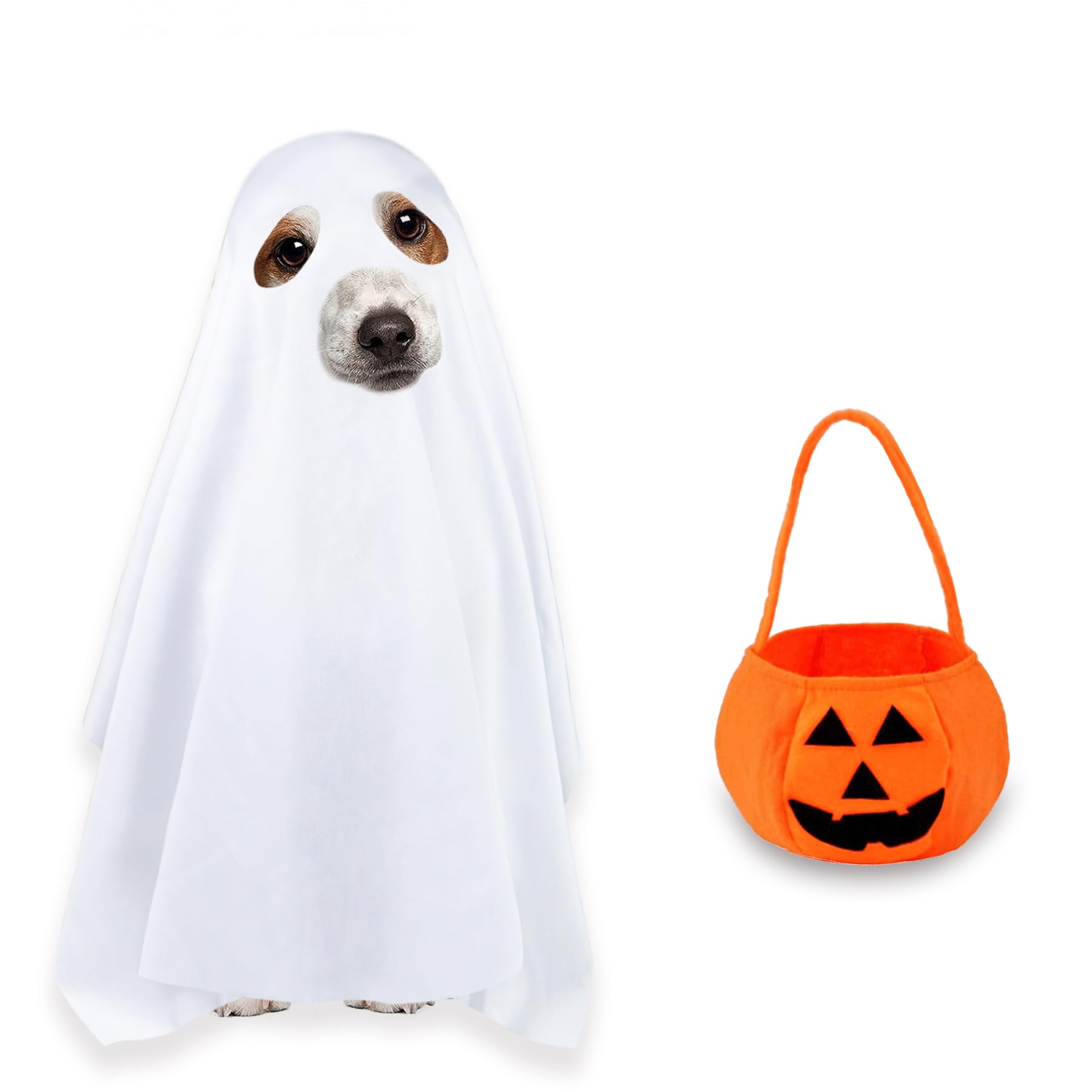 PAYHTOW costume fantôme chien devant, rend le chien charmant
