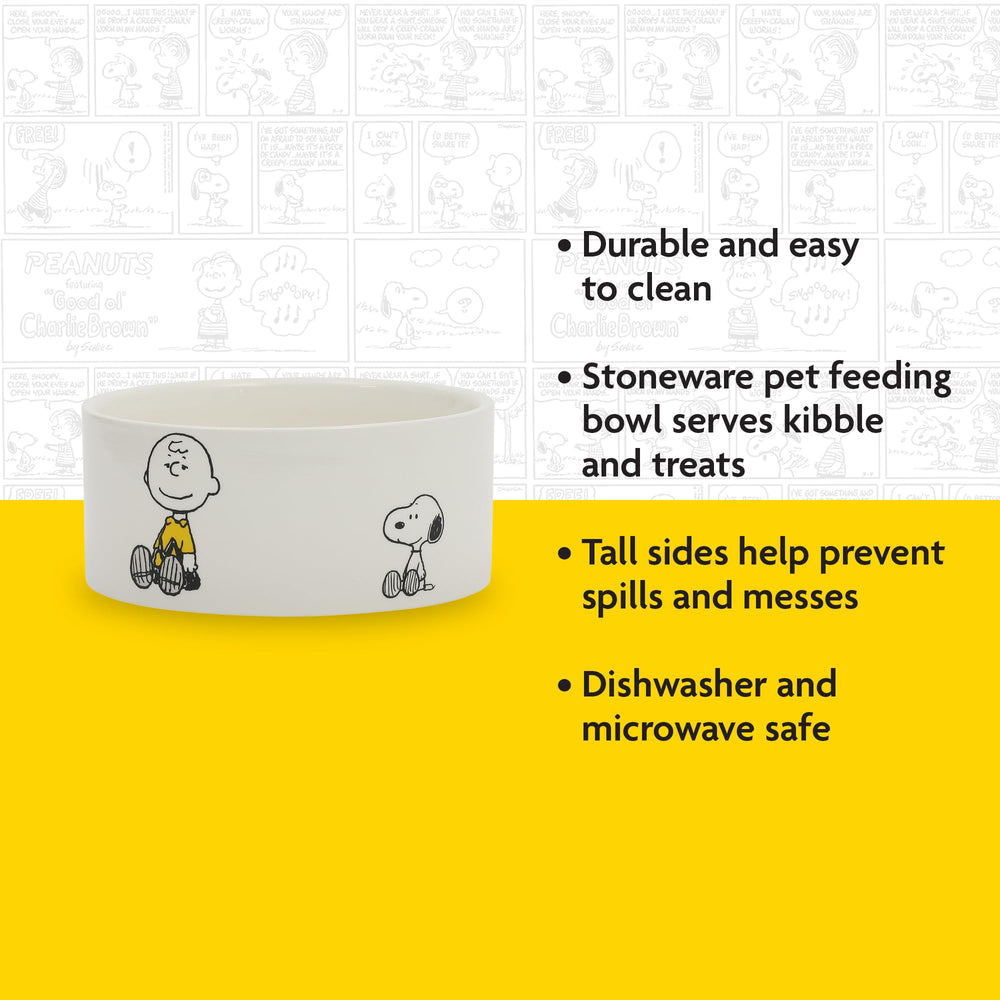 Peanuts bol en usage avec chien pour repas stable et propre