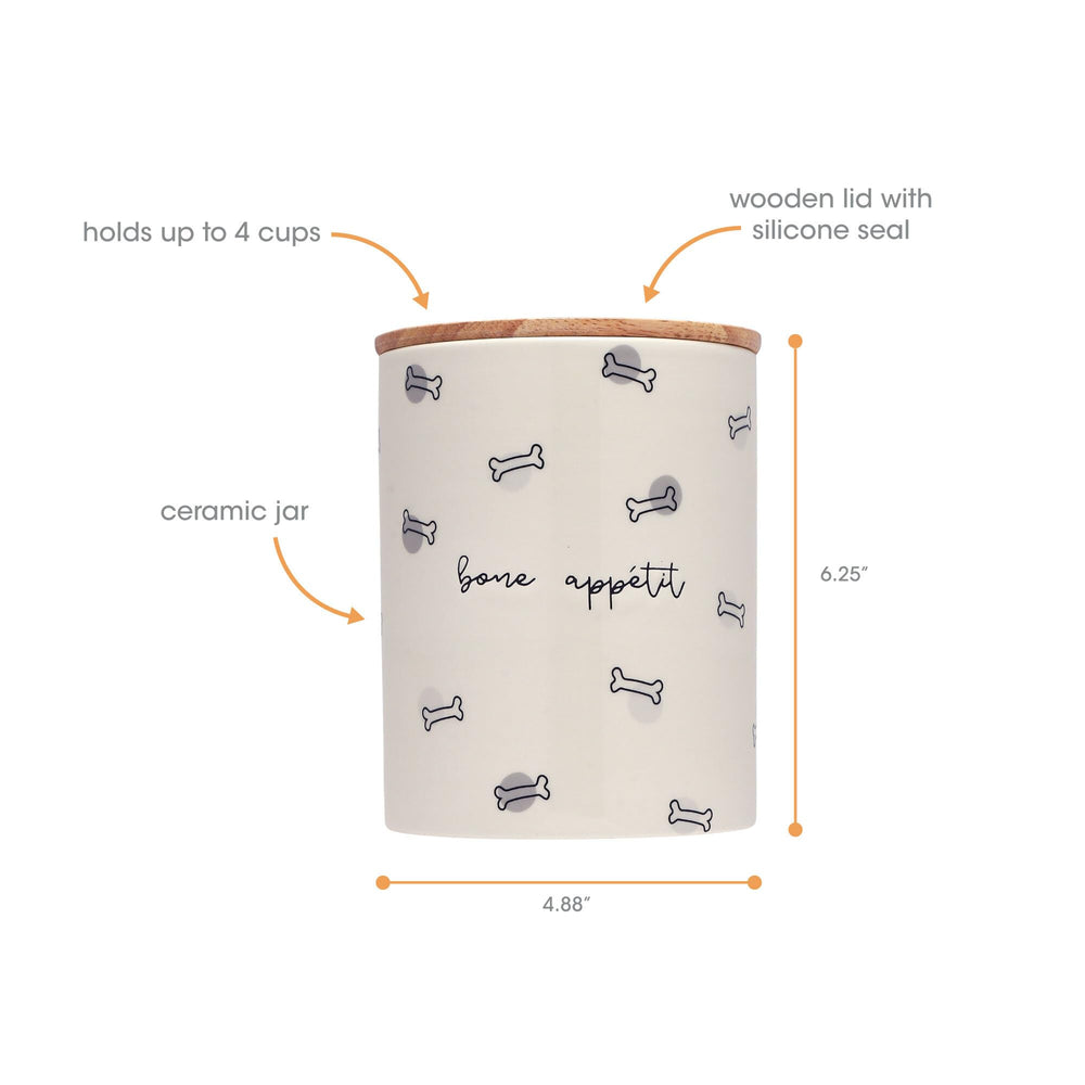 Pearhead intérieur montrant capacité 4 tasses pour friandises