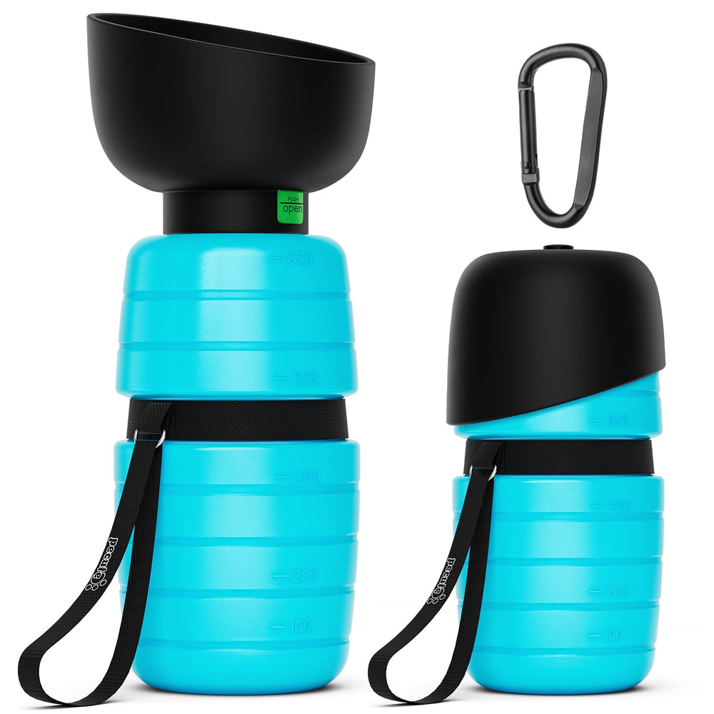 Pecute bouteille face avant montrant le design compact et pratique