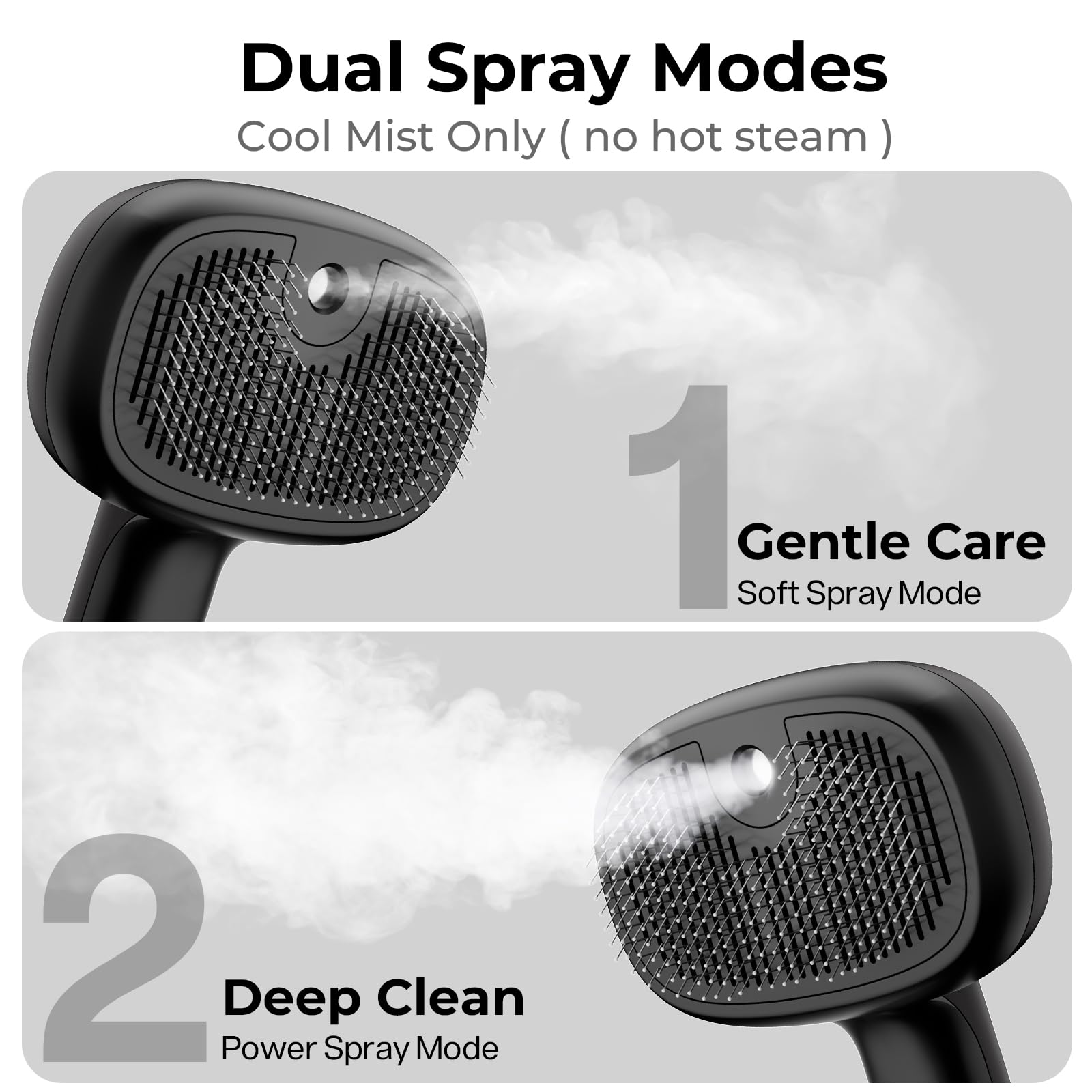 Pecute brosse en usage sur un grand chien réduisant la perte de poils