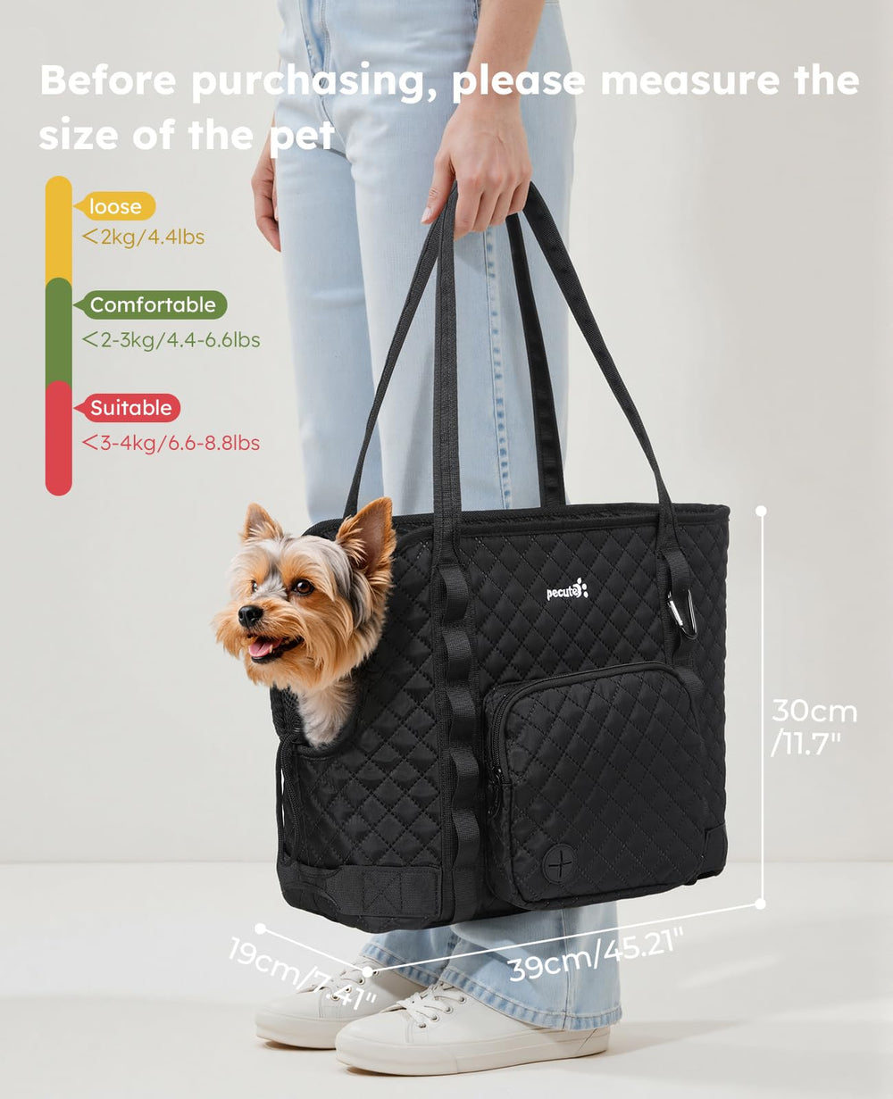 Pecute texture intérieure matelassée douce, confort apaisant pour chien