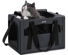 Pecute transporteur face avant montrant design gris et sécurité
