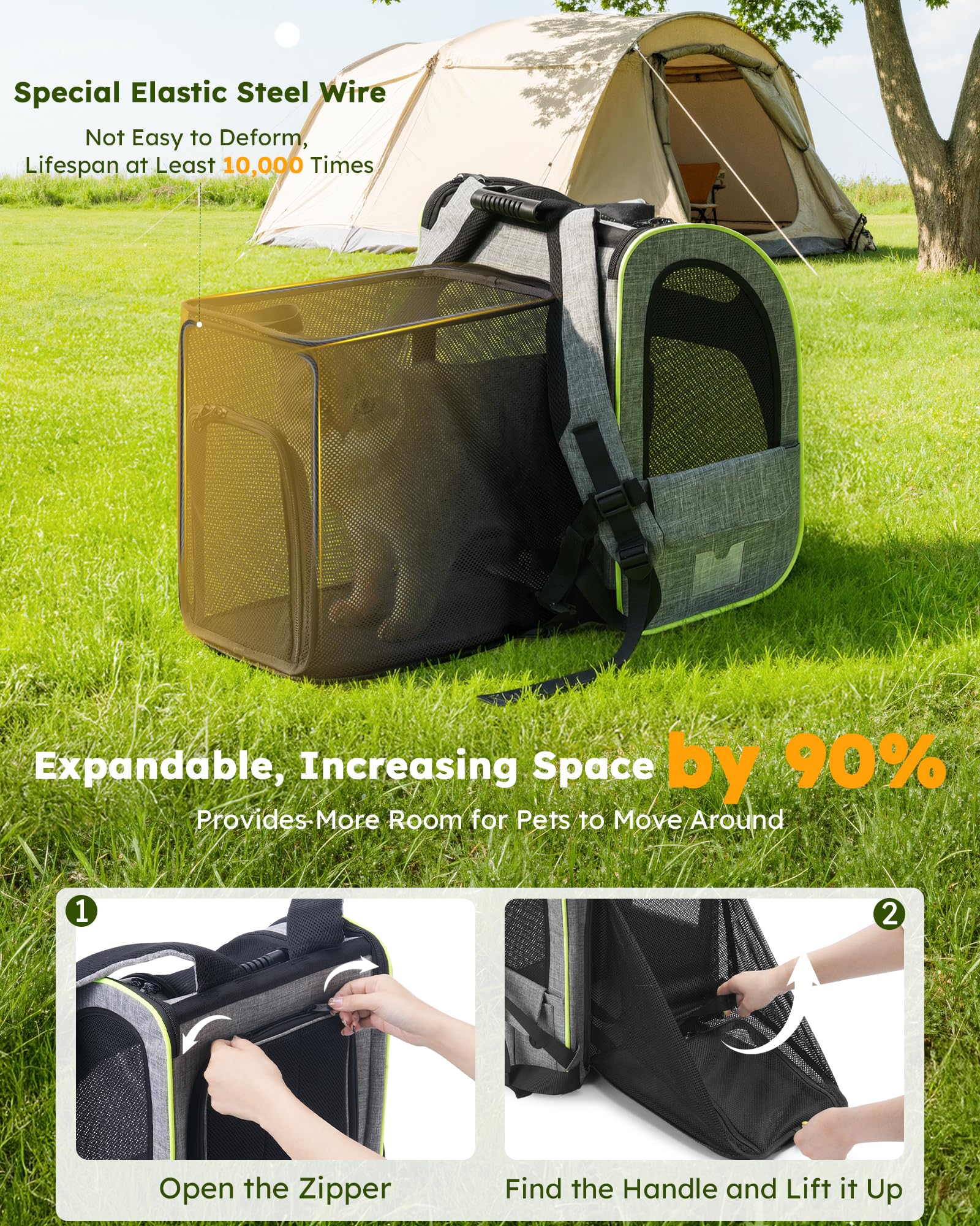 Pecute fenêtre en maille pour ventilation maximale et vue