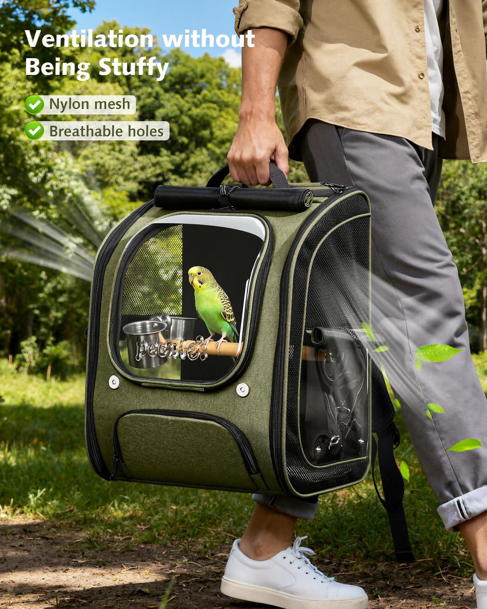 Pecute gamelles amovibles facilitant nettoyage et alimentation en voyage