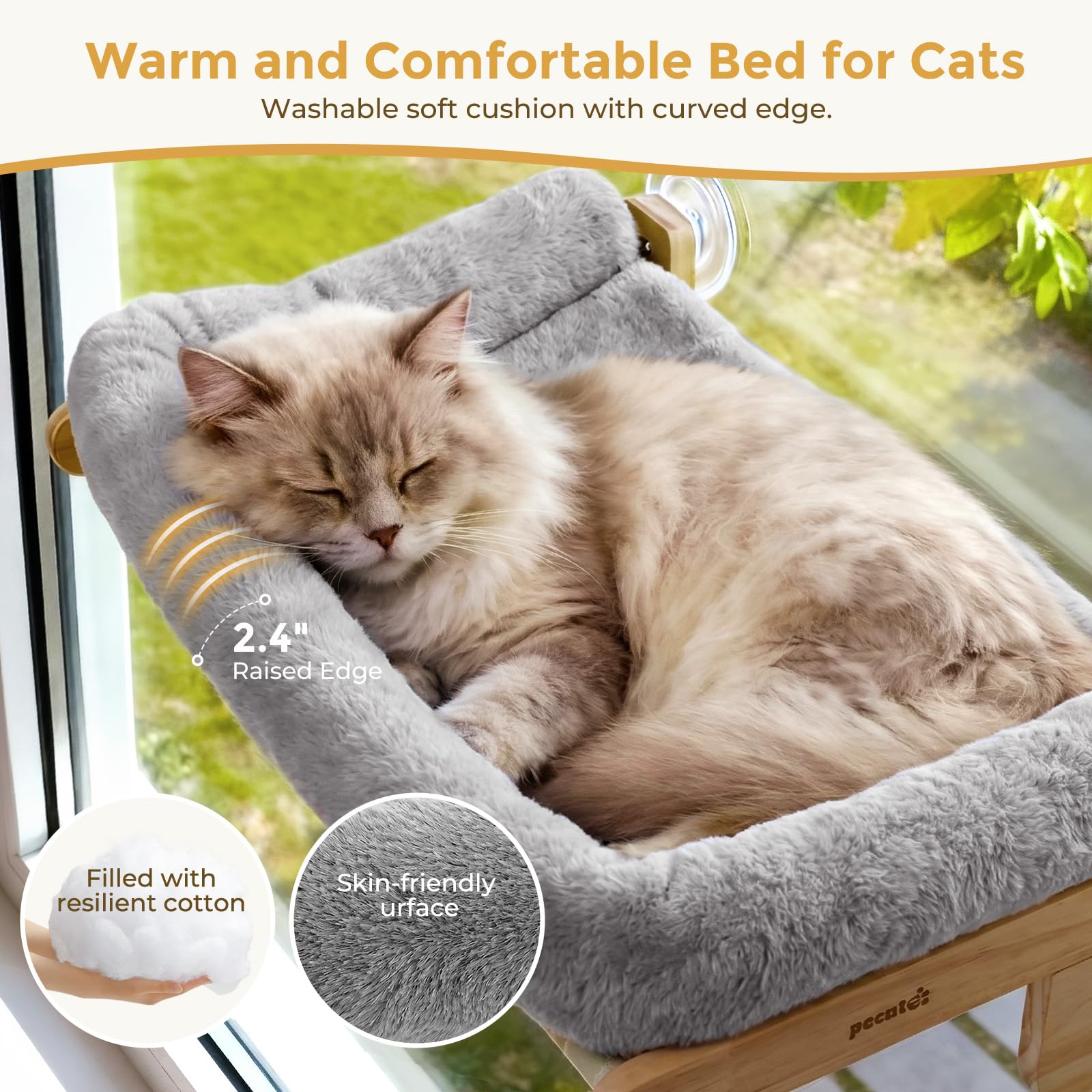 Chat allongé sur Pecute illustrant confort et sieste au soleil