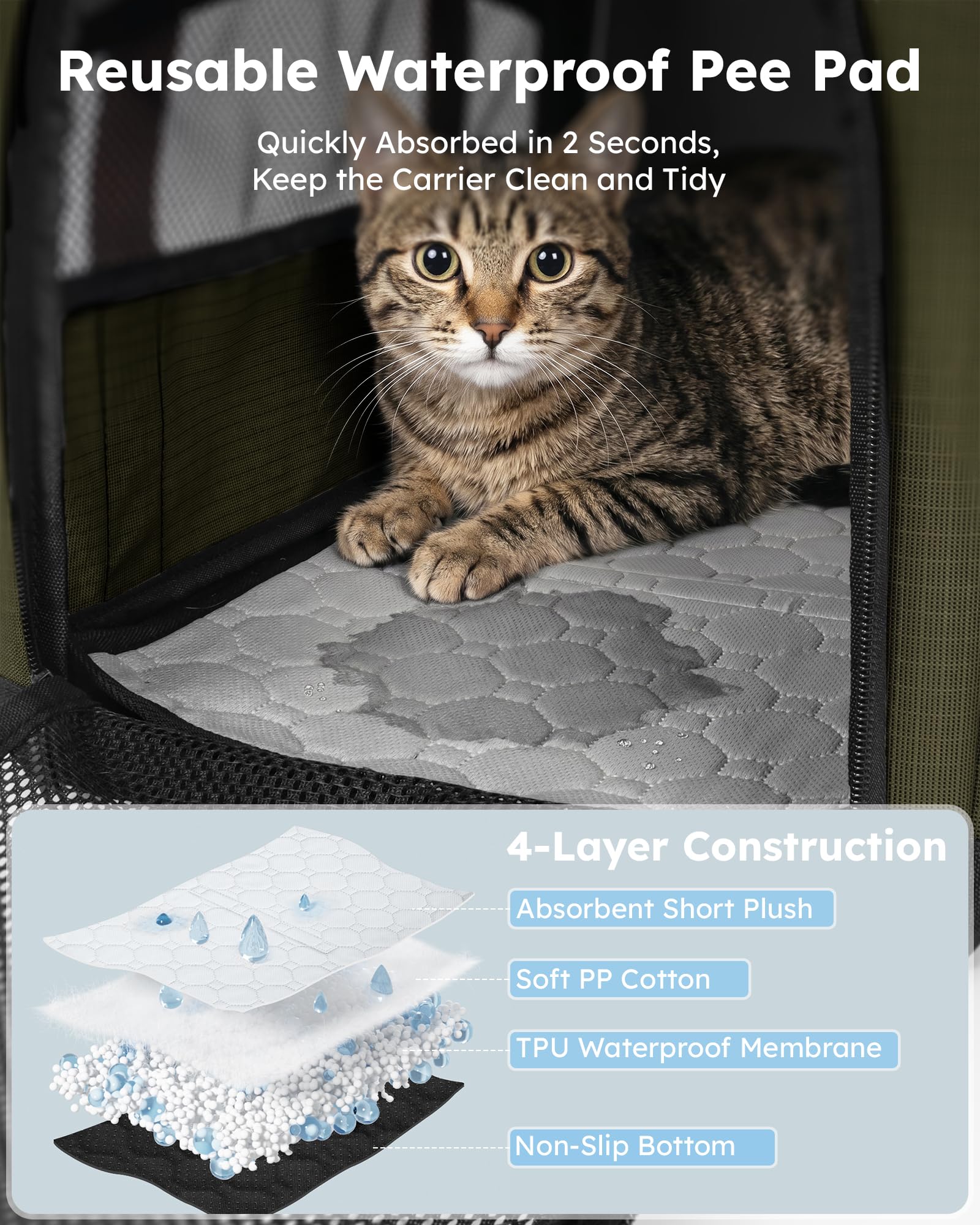 Pecute converti en hamac extérieur, repos stable et aéré pour chat