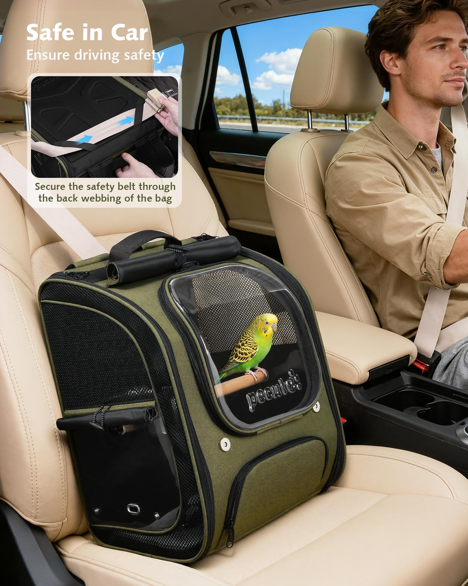 Pecute sac plié pour rangement compact et gain de place