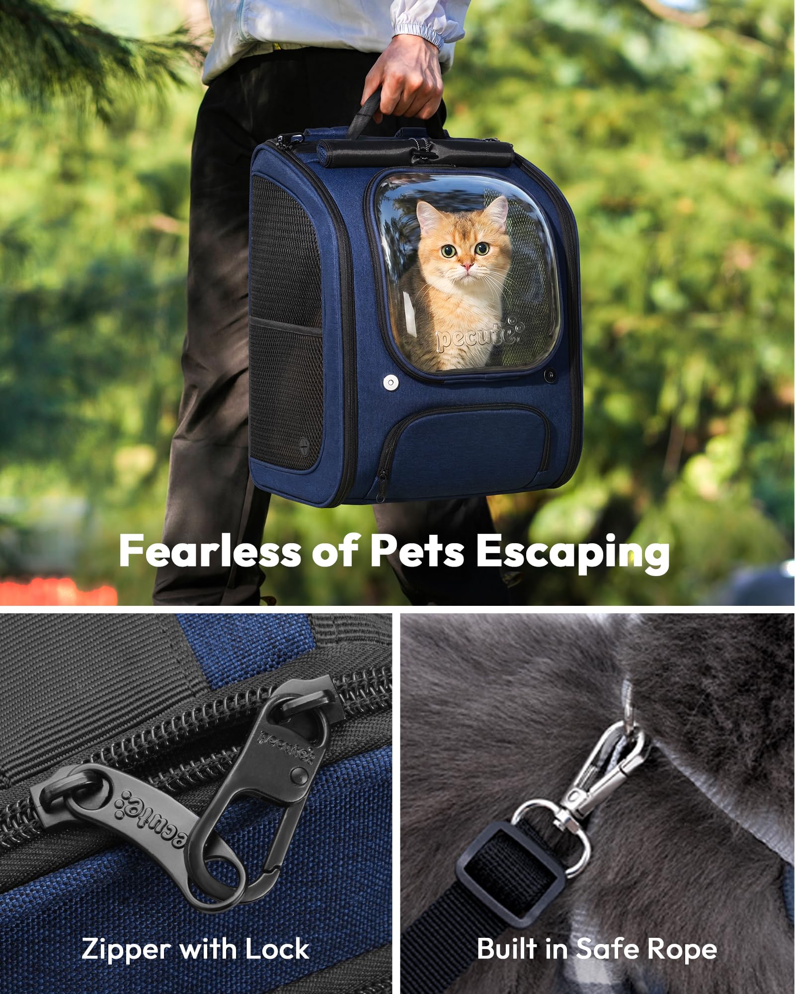 Pecute poches avant pour accessoires et friandises organisés