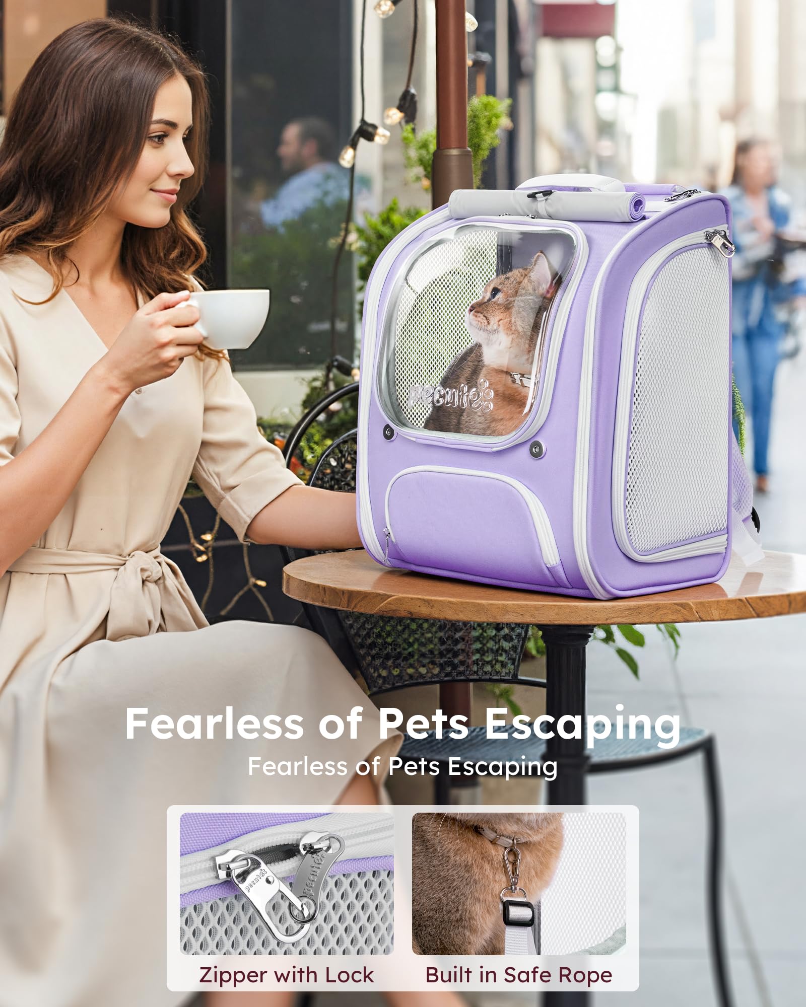 Pecute poches frontales rangent friandises laisse et sacs pratiques