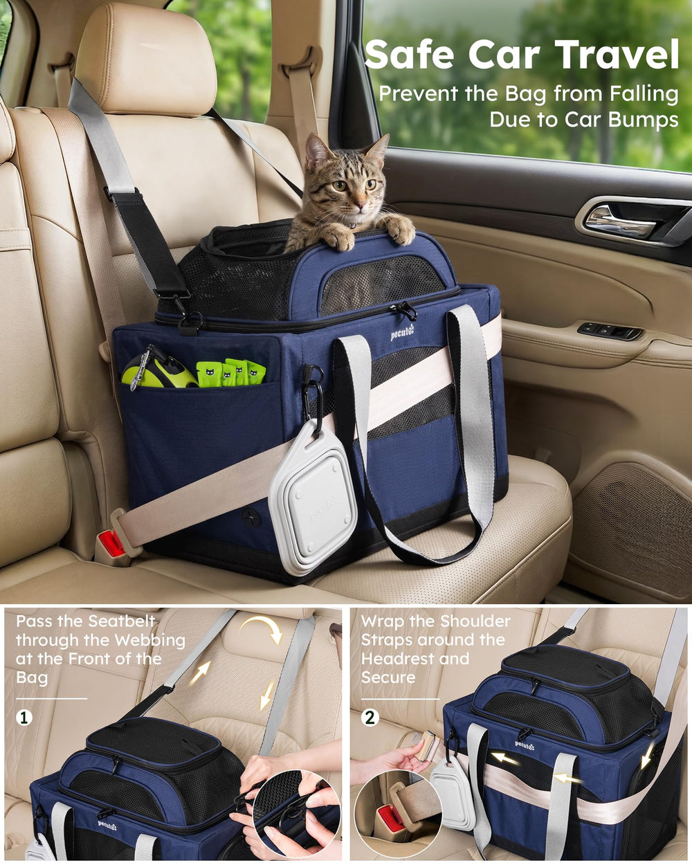 Pecute transporteur replié à plat pour rangement compact efficace