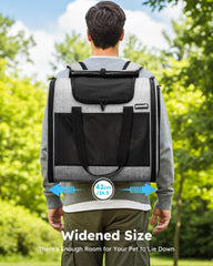 Pecute sac à dos profil avec renforts en acier visibles offrant stabilité et protection
