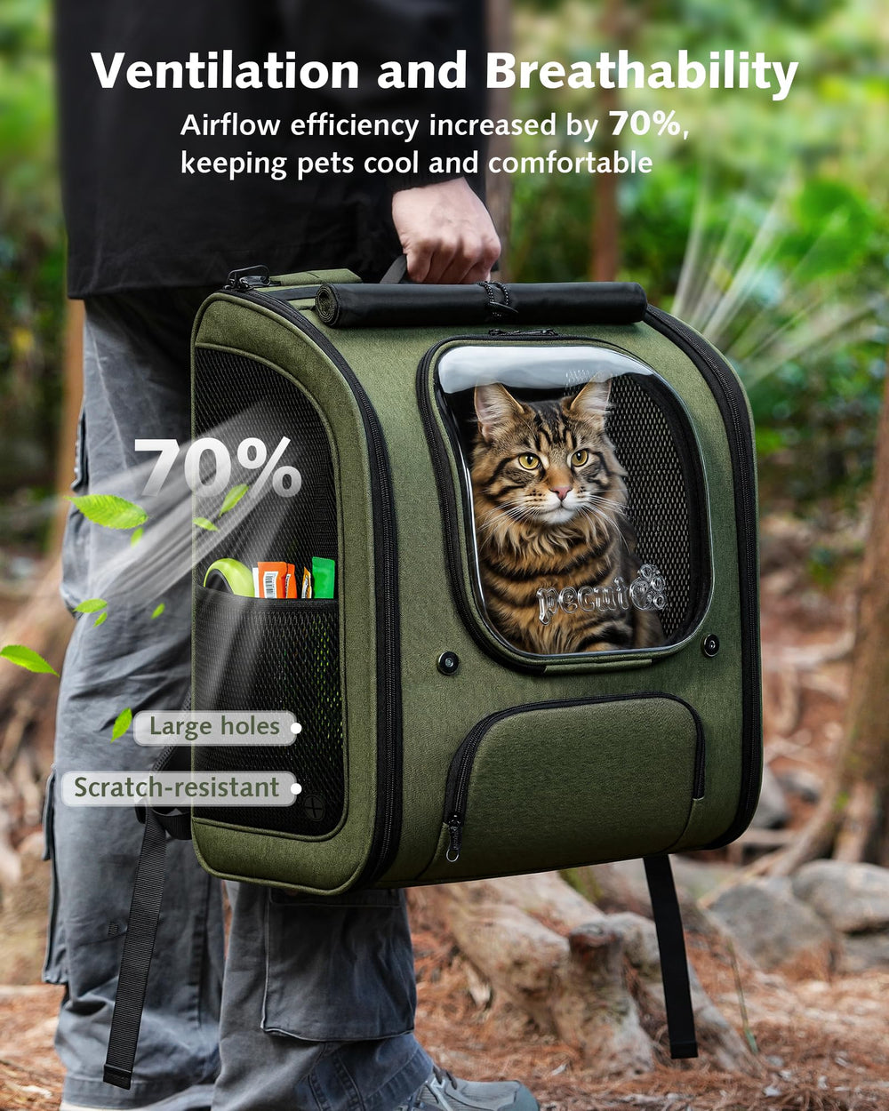 Pecute sac plié compact pour rangement et gain de place